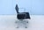 Black Mid-Century Herman Miller Eames Aluminum Group Black Leather Management Chair For Sale - Image 8 of 12