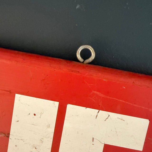 Large Mid-Century Wood Retail Grocery Store Sign "Aisles of Values" For Sale - Image 9 of 9