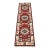 Kazak Runner 2'1'' X 6'10'' Red Wool Geometric Hand-Knotted Oriental Rug For Sale