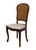 HIGH END VINTAGE Country French Provincial Solid Cherry Cane Back Dining Side Chair 39" High 19" Wide 21" Deep Seat: 18"...