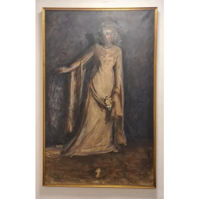 Ernestina Mac Orlandini, Portrait, 1890s, Oil on Canvas For Sale - Image 12 of 12