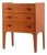 Danish Teak Chest of Drawers by Poul M. Volther For Sale