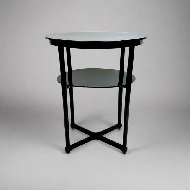 Early 20th Century A Pair of Vienna Secession Oval Two-Tier Side Tables by Josef Hoffmann For Sale - Image 9 of 18