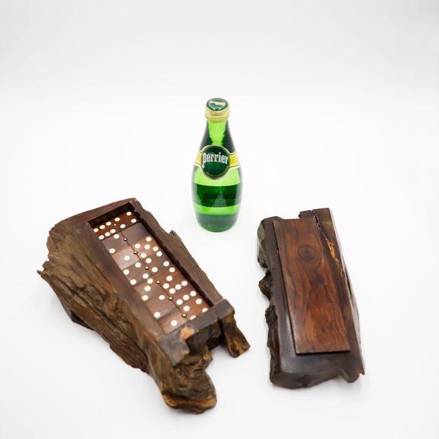 Don Shoemaker 1960s Palofierro wood Don Shoemaker Dominoes Set For Sale - Image 4 of 5