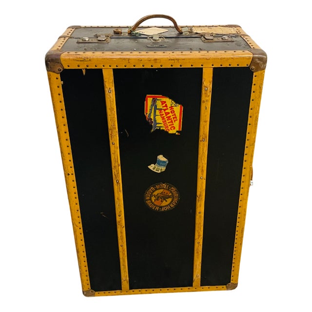 Antique Travel Trunk, 1920s For Sale