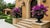 Black Pair of Vintage Neo-Classical Cast Iron Style Garden Urns – Matte Black For Sale - Image 8 of 12