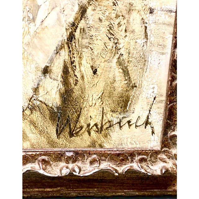 Claude Weisbuch, Large French Figurative Expressionist Oil Painting Seated Figure Claude Weisbuch For Sale - Image 4 of 6