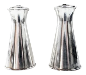 Mid Century Modern Sterling Reed & Barton Salt & Pepper Shakers