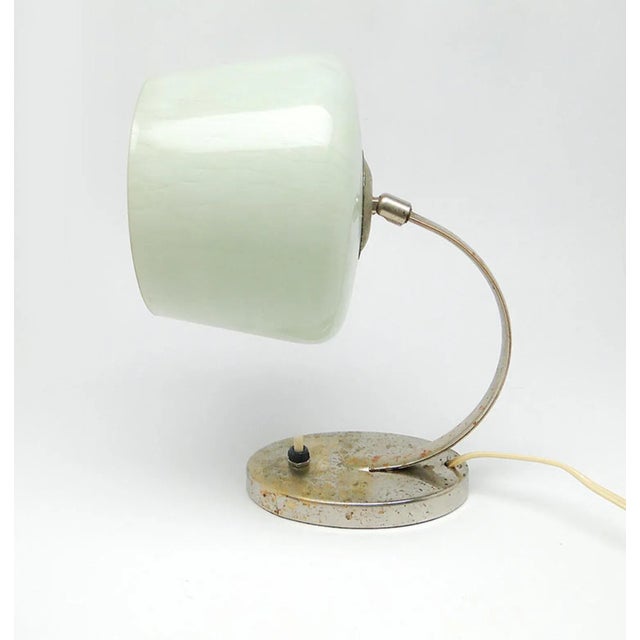 Art Deco Bedside Lamp, Poland, 1950s, in Worn conditions. Designed 1950 to 1959 European Plug (up to 250V).The wiring of...