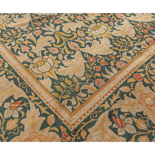 Textile Doris Leslie Blau Vintage 1930s William Morris Botanic Rug For Sale - Image 7 of 8