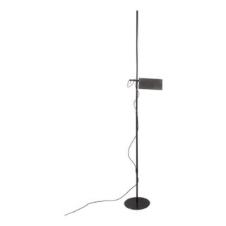 Gammalux Italian 1980s Black Adjustable Floor Lamp For Sale