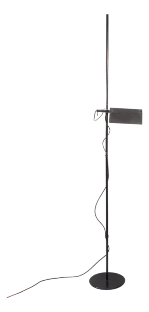 Gammalux Italian 1980s Black Adjustable Floor Lamp