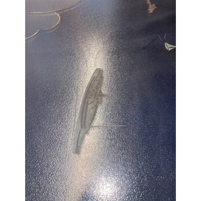 1920s 1920s Art Deco Nautical Themed Pink Art Glass Window For Sale - Image 5 of 13