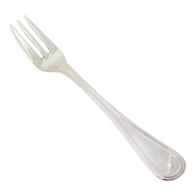Vintage Italian Handmade Genuine Silver Dessert / Fromage / Cheese Fork For Sale