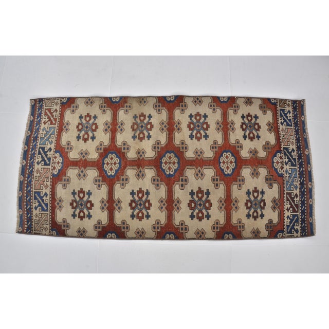 Small Oushak Antique Wool Carpet For Sale - Image 4 of 10