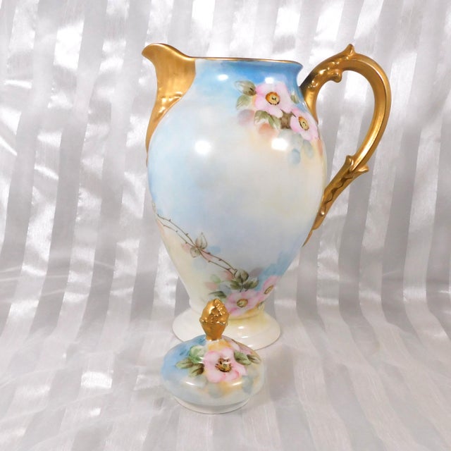 Contemporary Late 18th Century Deliniers and Cie Limoges Signed Chocolate Pot For Sale - Image 3 of 7