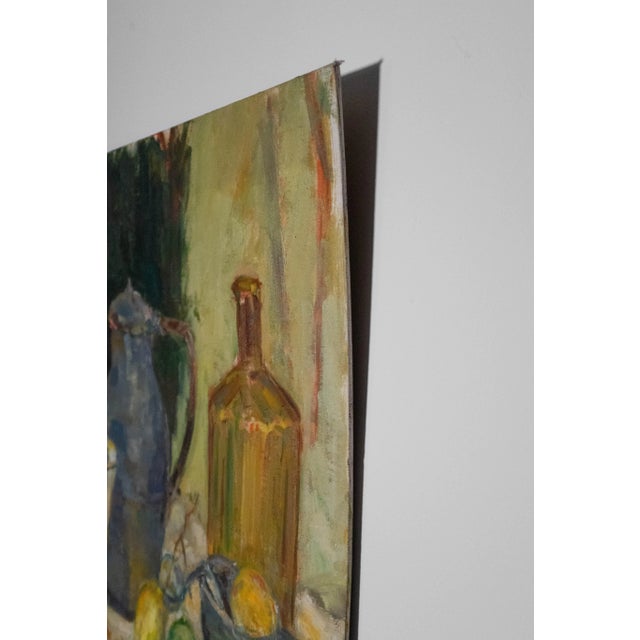 Paint 1990s Vintage Still Life Oil Painting by Unknown Artist For Sale - Image 7 of 10