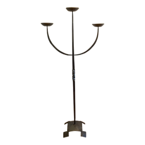 Metal Floor Candle Holder by Curtis Norton