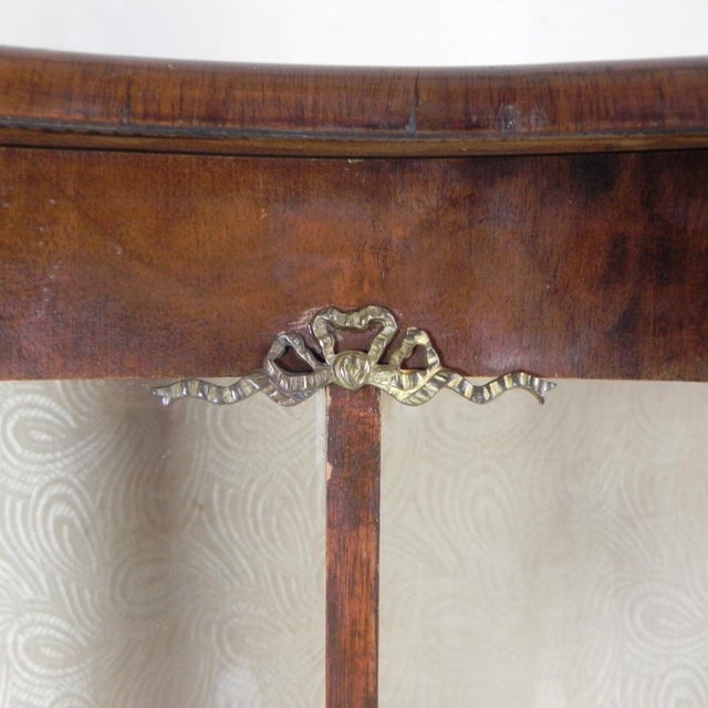 English Art Deco Display Cabinet on Ornate Legs, 1930s For Sale - Image 11 of 18