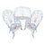 Vintage Salterini Wrought Iron Outdoor Patio Furniture, 3 Pieces For Sale