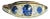 Circa 1890 Victorian 18k Gold Sapphire and Diamond Boat Ring For Sale