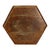 Arts & Crafts Floral & Foliate Press Oak Hexagonal Tabouret Plant Stand C1920 For Sale - Image 9 of 9