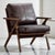 Not Yet Made - Made To Order Mid Century Modern Accent Chair – Upholstered Armchair For Sale - Image 5 of 8