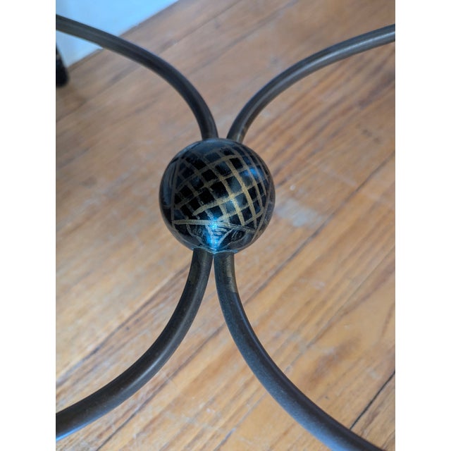 1960s Grand Victorian Style Brass and Copper Birdcage on Custom Made Designer Hexagon Table/ Stand For Sale - Image 10 of 15