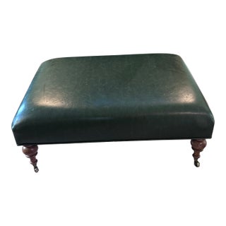Traditional Turned Leg Ottoman For Sale
