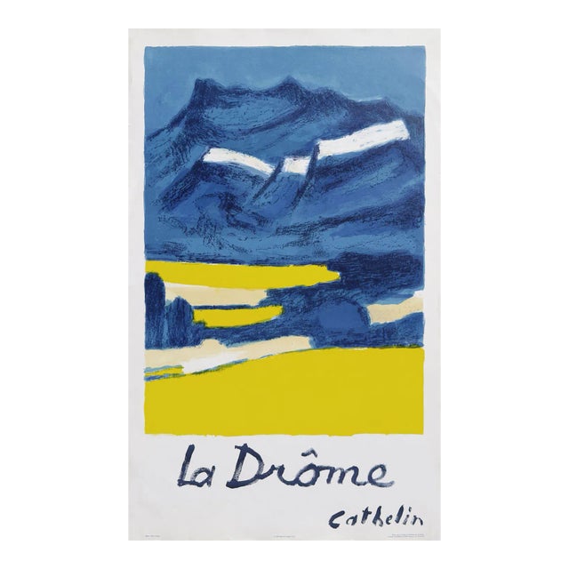 1991 Bernard Cathelin Hommage à La Drôme Lithograph Poster For Sale