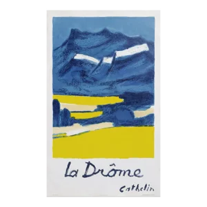 1991 Bernard Cathelin Hommage à La Drôme Lithograph Poster