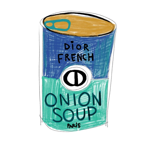 "Dior French Onion Soup" Original Print by Annie Naranian For Sale