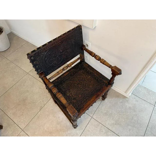 Wilhelminian Style Fireside Armchair For Sale - Image 3 of 11