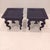Mid Century Modern/Hollywood Regency/French Provincial Solid Wood Navy Blue End Table - A Pair These timeless and...