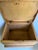 Antique Small Pine Storage Chest on Original Casters For Sale - Image 4 of 11