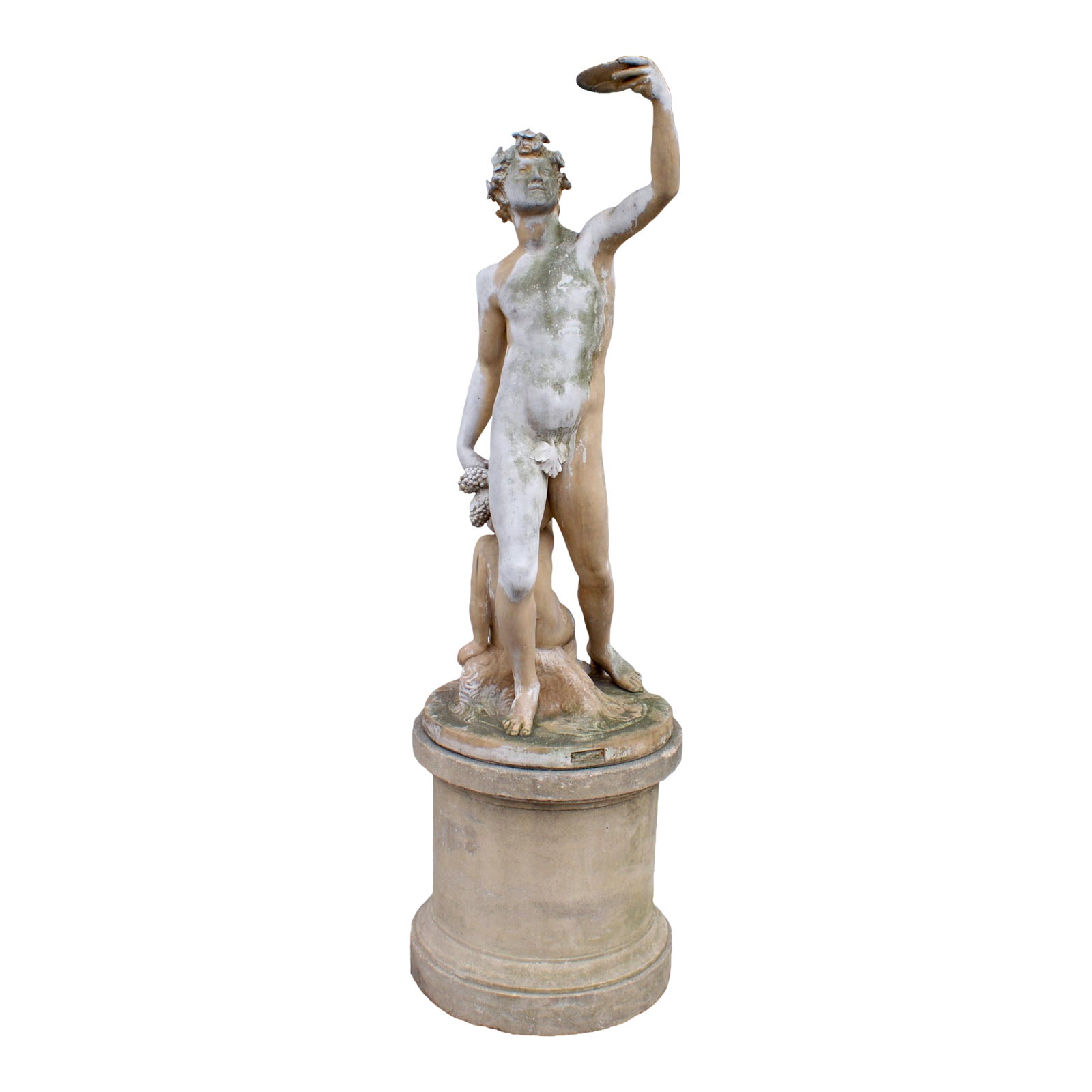 GrecoRoman Style Terracotta Garden Statue Chairish