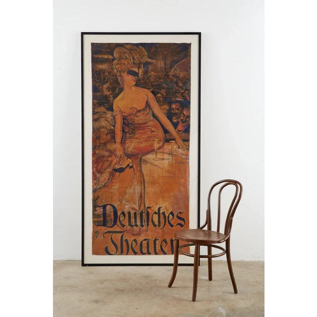 Fantastic photolithograph poster hand painted by Adolf Franz Munzer (German 1870-1953). The original Bal-Pare Deutsches...