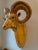 1970s Sergio Bustamante Papier Mache Ram's Head Wall Sculpture For Sale - Image 5 of 7