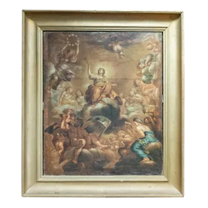 18th Century Italian Old Master Painting After Pietro Da Cortona Fresco in Barberini Palazzo