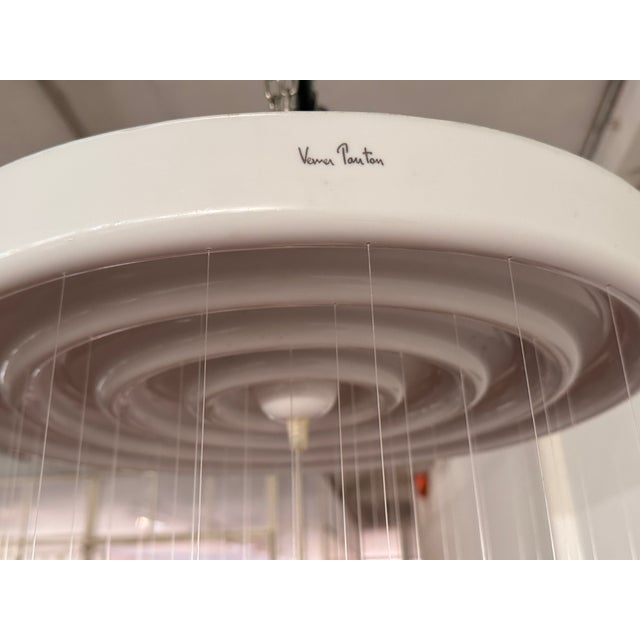 Plastic Vintage Spiral Lamp by Verner Panton for J.Lüber, 1969 For Sale - Image 7 of 13