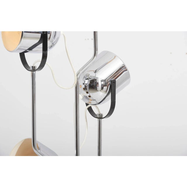 4-Head Chrome and Black Floor Lamp from Reggiani, Italy, 1970s For Sale - Image 16 of 17
