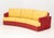 Late 20th Century Rolf Benz Curved Two-Tone Suede and Leather Upholstered Sofa For Sale - Image 5 of 9