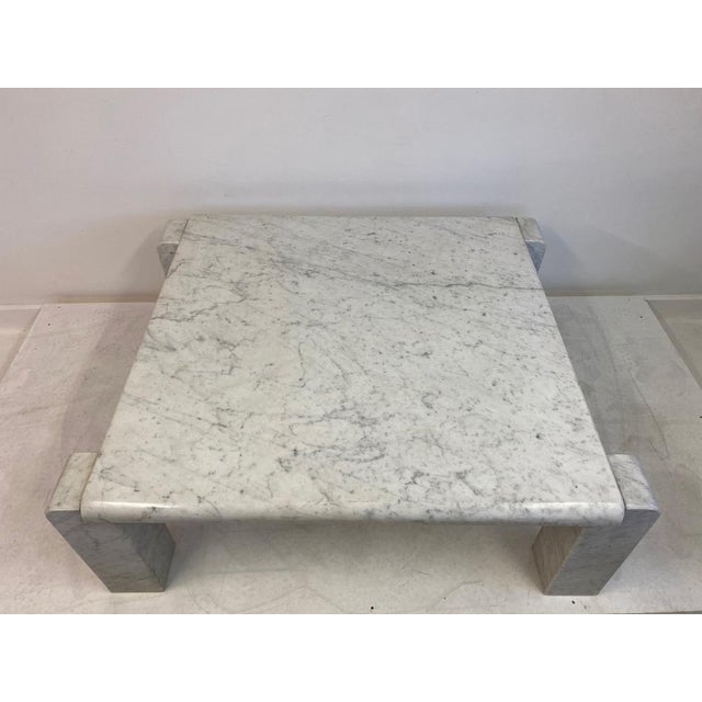 Italian Coffee Table in Carrara Marble from Skipper, 1970s For Sale - Image 12 of 14