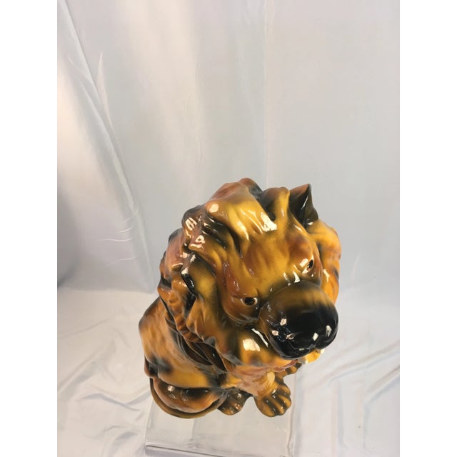Vintage Ceramic Lion For Sale - Image 4 of 9