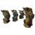 Majolica Monkey Ceramic Vases - Set of 4 For Sale