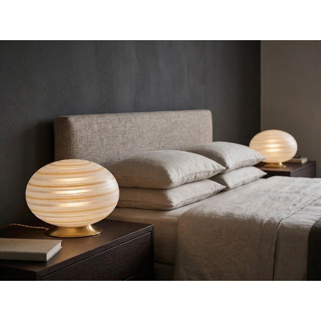 Spiral Murano Glass Lamps from Manifattura di Murano, 1970s, Set of 2 For Sale - Image 14 of 15