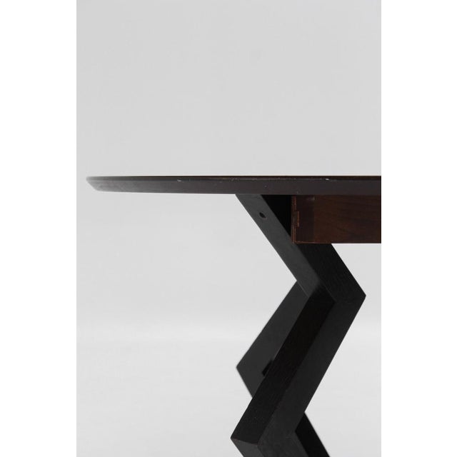 Vintage French Table in Wenge, 1990s For Sale - Image 9 of 13