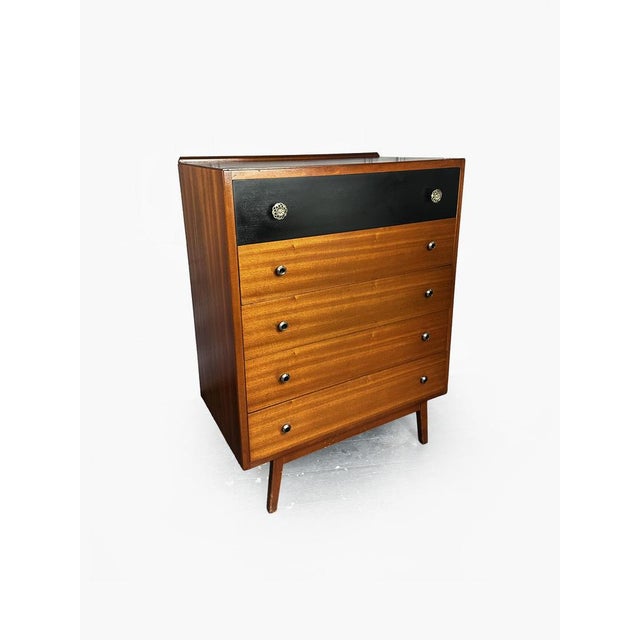 Vintage Tallboy Chest of Five from Lebus, 1950s For Sale - Image 4 of 17