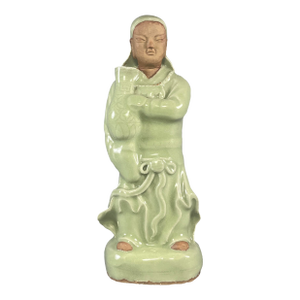 Chinese Celadon Porcelain Figurine | Vintage | One of a Kind