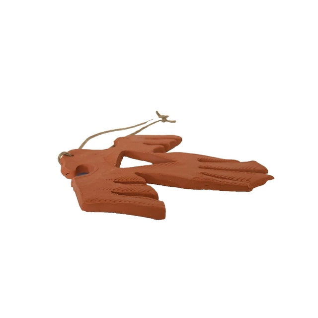 Signed Artisan Thunderbird Ornament Southwestern Rayne Polymer Clay 4.25" This ornament is a beautifully crafted piece...